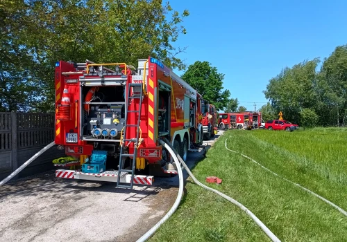 Pożar w zakładzie mięsnym