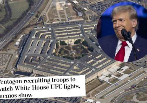 Pentagon szuka żołnierzy, którzy będą chcieli oglądać urodzinową galę MMA Trumpa