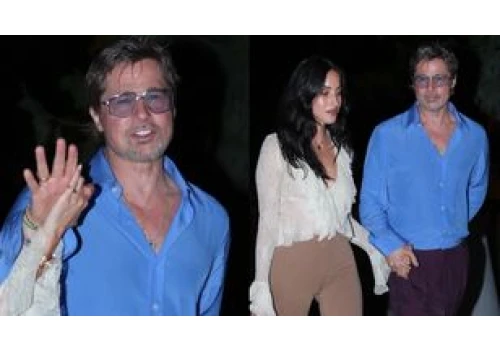 Brad Pitt z młodszą o TRZY DEKADY Ines de Ramon przechadzają się po Paryżu. Słodziaki? (FOTO)