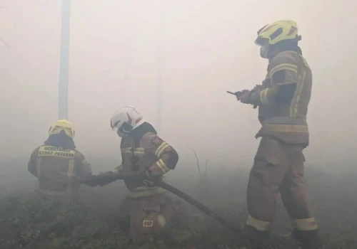 Ponad 1,5 tys. osób gasi pożar na Mazowszu. Pogorzelisko pod ścisłą kontrolą służb.