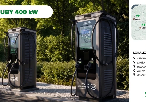 MOYA energia uruchamia pięć hubów ładowania 400 kW. Nowa infrastruktura przy kluczowych trasach