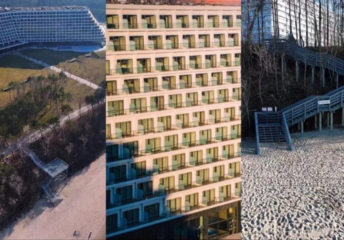 3 tys. osób i jedno wąskie przejście. Absurdalne zejście na plażę przy największym hotelu w Pobierowie