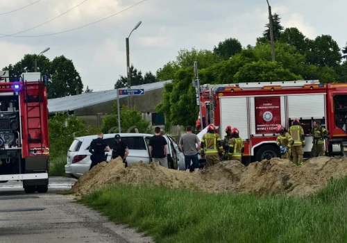 Mercedes zapłonął