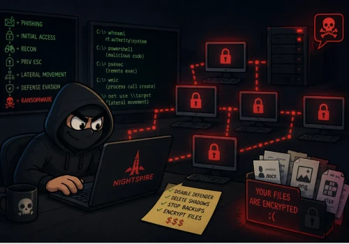 NightSpire. Nowa grupa ransomware pokazuje, że klasyczne techniki nadal działają
