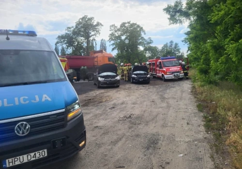 Zderzenie na DW308 w Sątopach. Jedna osoba poszkodowana, na miejscu służby ratunkowe