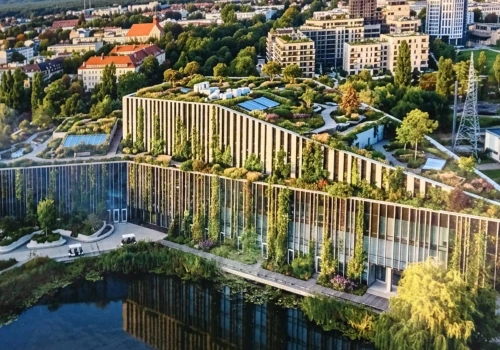 Tak by mogła wyglądać Bydgoszcz, gdyby natura weszła w budynki