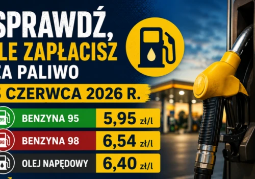Sprawdź, ile zapłacisz za paliwo 3 czerwca 2026 r. !