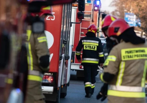 Pożar odpadów w Lubuskiem. Na miejscu 15 zastępów