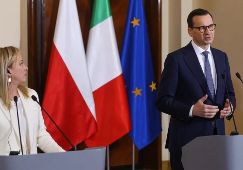 Morawiecki spotkał się z Meloni. 