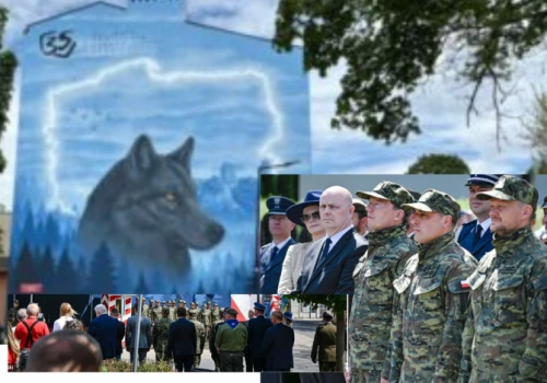 Częstochowa/ Odsłonięto mural z wilkiem z okazji 35-lecia Straży Granicznej