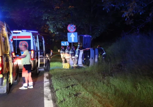 Zobaczył lisa i rozbił auto. Wypadek na wyjeździe z Lublina w kierunku Świdnika