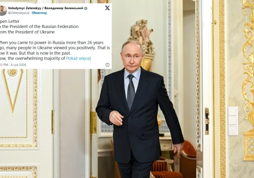 Zełenski wysłał list do Putina. Co proponuje?