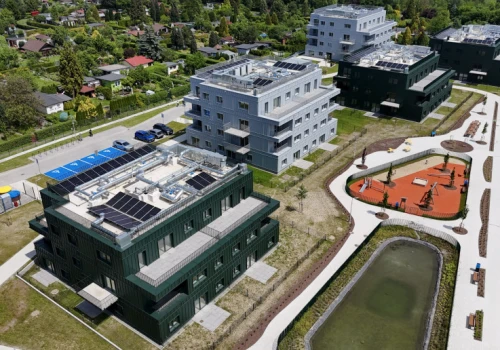 To jedno z najbardziej zaawansowanych osiedli TBS w Polsce. Na pierwszym planie - architektura