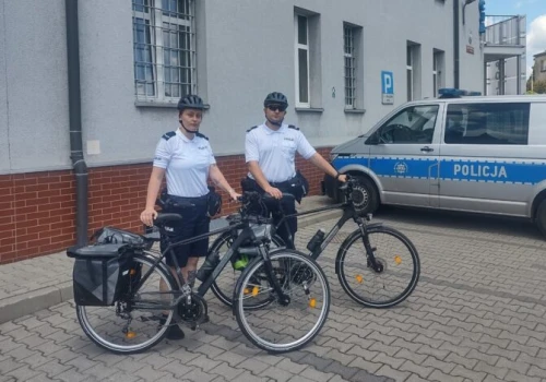 Patrole rowerowe wróciły na ulice Lublińca. Policjanci będą czuwać nad bezpieczeństwem mieszkańców