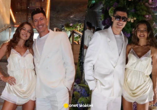 Anna i Robert Lewandowscy na imprezie Szczęsnych. Uwagę zwraca jedno