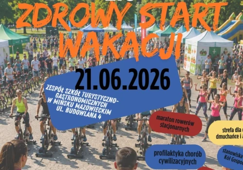 Piknik zdrowia i rowerowe atrakcje na początek wakacji w Mińsku Mazowieckim