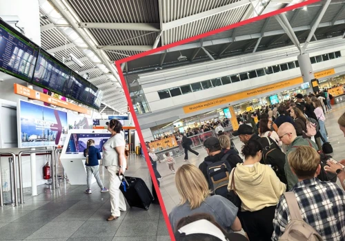 Poranny armagedon na Lotnisku Chopina. Kolejki ciągną się przez pół terminala