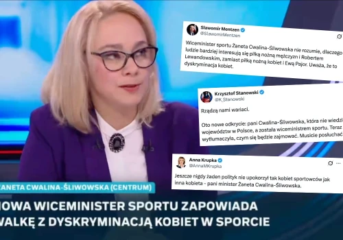 Wiceminister, która martwiła się, że żeńska piłka jest mniej popularna od męskiej, sama straciła na popularności