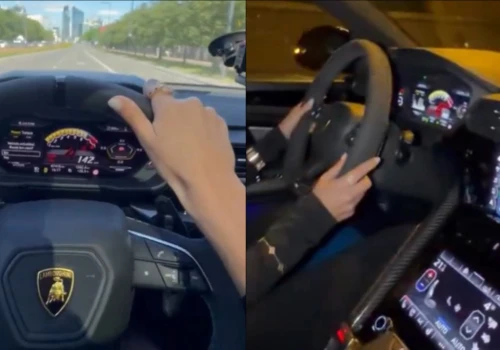 Ukraińska modelka szalała Lamborghini po Warszawie. Czeka ją surowa kara?
