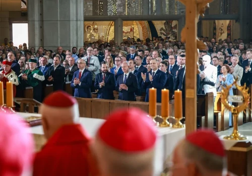 Prezydent uczestniczył w beatyfikacji dziewięciu męczenników. 