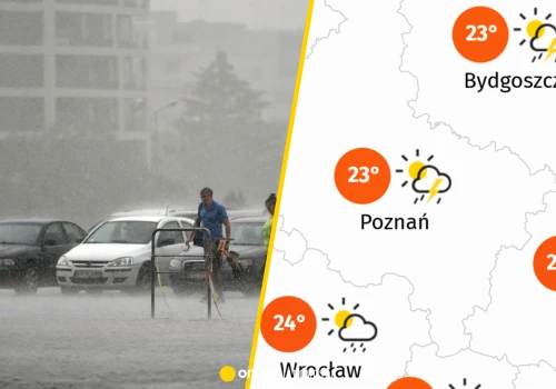 Tylko dwa regiony będą dziś spokojne. Do Polski suną burze z ulewami i gradem