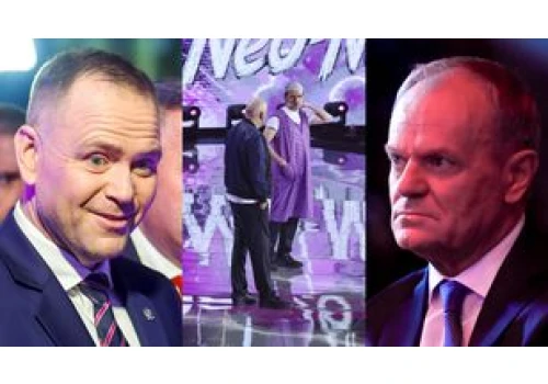 Kabareciarze ŻARTOWALI z Nawrockiego i Donalda Tuska w Opolu. 