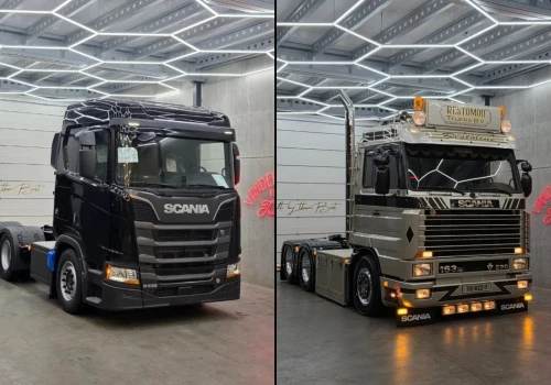 Scania 163M 530: fabrycznie nowy ciągnik Euro 6 z kabiną rodem z lat 90-tych
