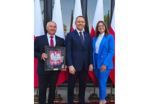 Burmistrz Janowa odebrał godło państwowe w Pałacu Prezydenckim