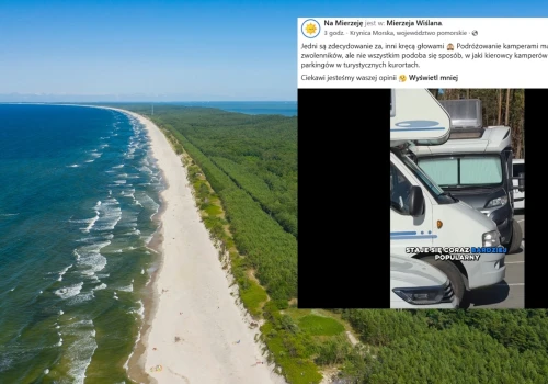 Coraz więcej kamperów nad Bałtykiem. 