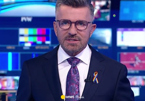 Gest dziennikarza TVP zwrócił uwagę na wizji. Kamery wszystko pokazały