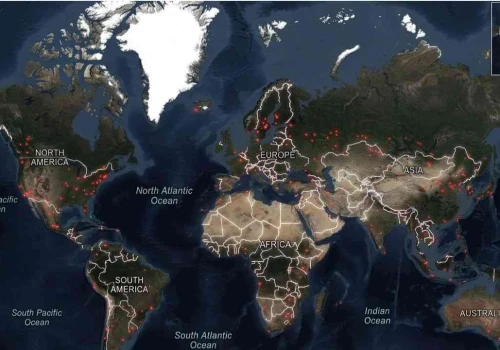 Mapa pokazuje Ziemię w 2050 roku. Polska też się zmieni