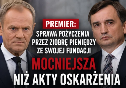 Premier: sprawa pożyczenia przez Ziobrę pieniędzy ze swojej fundacji mocniejsza niż akty oskarżenia