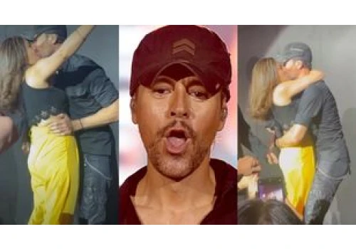Enrique Iglesias pokazał nagranie, na którym CAŁUJE SIĘ Z FANKĄ. Fani zjechali go po całości: 