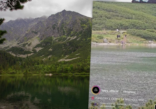 Turystyki wzięły kąpiel w tatrzańskim jeziorze. W internecie wrze. 