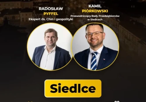 Radosław Pyffel na spotkaniu otwartym w Siedlcach