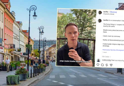 Nowozelandczyk przeprowadził się do Polski. 