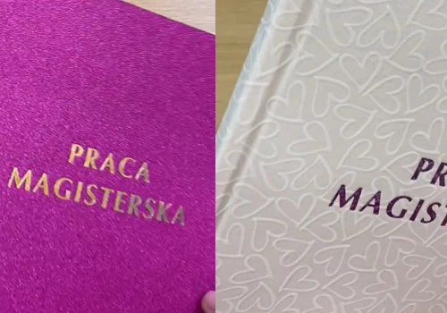 Tak studenci oprawiają teraz swoje prace. 