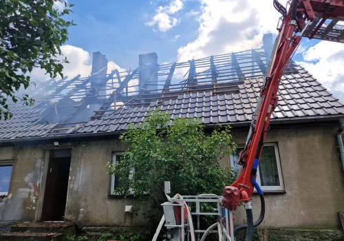 Pożar budynku mieszkalnego w Jastrowiu