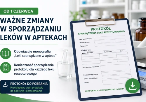 Protokół sporządzenia leku recepturowego – wzór do pobrania