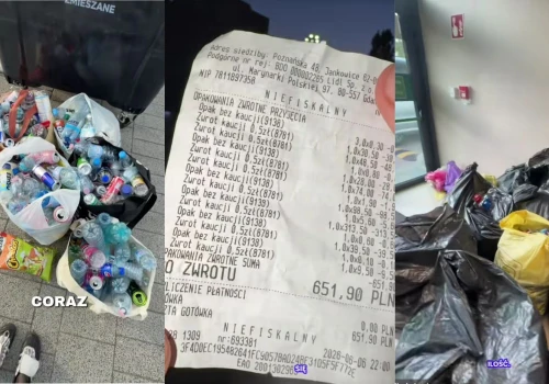 Polowania na butelki kaucyjne stały się trendem na TikToku