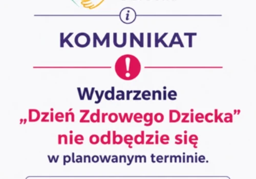 Dzień Zdrowego Dziecka w Chojnicach odwołany. Szpital wydał pilny komunikat