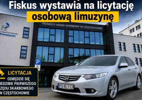 Honda Accord pod młotek. Fiskus wystawia na licytację osobową limuzynę!