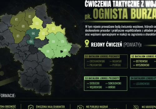 Ćwiczenia WOT w powiecie siedleckim. Ognista Burza 26 potrwa do 19 czerwca