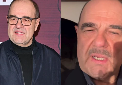 Cezary Żak nadaje z planu zdjęciowego 