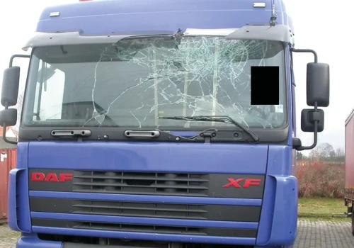 Rozbity DAF XF95 Euro 3 na międzynarodówce – zaskakujące zatrzymanie BALM