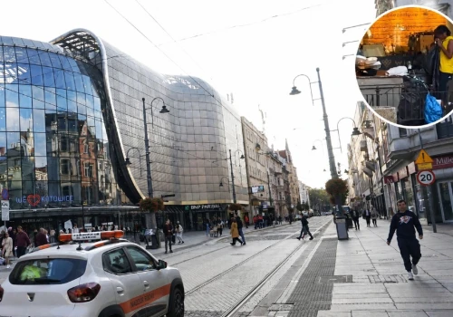 Koczowisko w samym centrum Katowic. Szokujące nagranie
