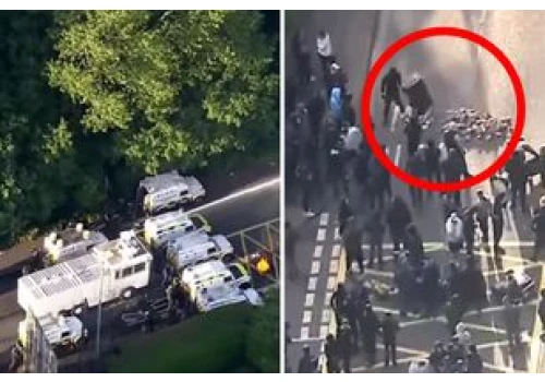 W Belfaście niespokojny wieczór. Armatki wodne odpierają ataki tłumu. Są nagrania