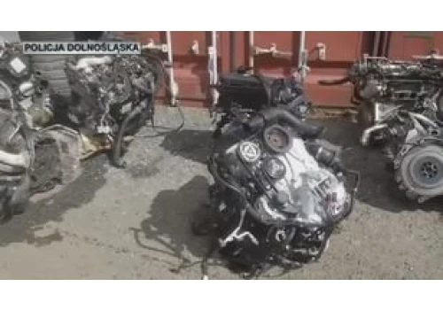 Rozbierali luksusowe auta na części. Policja zlikwidowała dziuplę