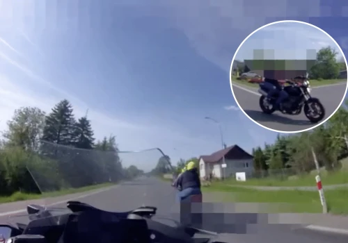 Brawurowy pościg na Podkarpaciu. Uciekał z pasażerką: straci motocykl i odpowie przed sądem