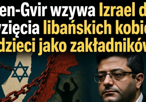 „Porwijmy ich kobiety i dzieci”. Szokująca wypowiedź ministra Ben-Gvira wstrząsnęła światem